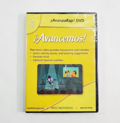 Avancemos! Avanzarap! DVD Level 2 Spanish Edition DVD-ROM New Homeschool - Image 1 of 4