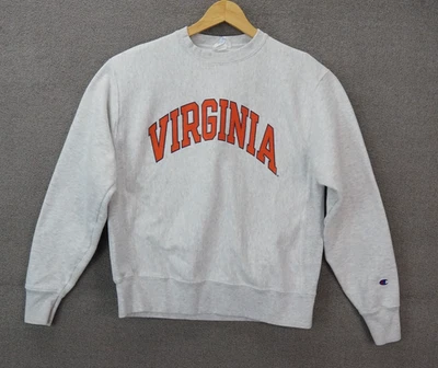 Vintage Champion Reverse Weave  Virginia Cavaliers Sweatshirt Gray Size Medium - Image 1 of 4