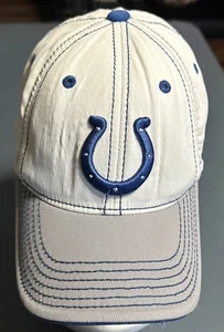 Reebok Indianapolis Colts Gray Blue White On Field NFL Equipment Fitted HatYouth - Picture 1 of 4
