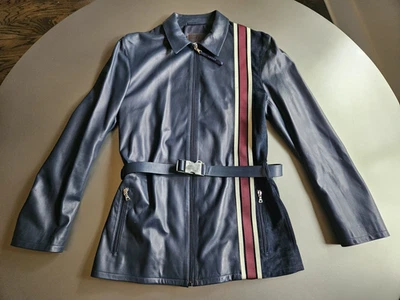 Pradea 100% кожи итальянского производства мотоцикла / мотоциклиста ремень надежном куртка; классный + редкая; 40 - Изображение 1 из 4