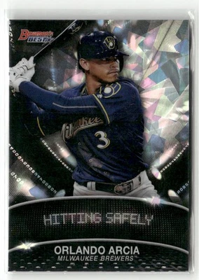 Bowman's Best #SL-OA 2016 Orlando Arcia Stat Lines refractor atómico SP Foto 1 de 2