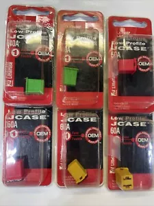 6- Fusibles JCASE de bajo perfil 40a 50a 60a LITTLEFUSE, envío gratuito a EE. UU. - Imagen 1 de 5