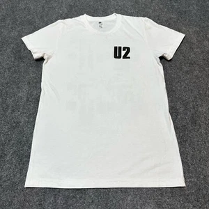 U2 Shirt Youth Kids Extra Large White Cotton Short Sleeve Made In USA - Picture 1 of 13