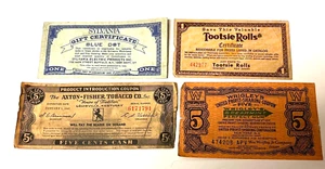 4 Different Product Coupon / Certificates - Picture 1 of 4