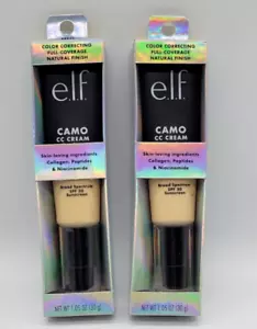 2 PACK E.L.F. COLOR CORRECTING FULL COVERAGE NATURAL FINISH SPF 30 FAIR 140W - Picture 1 of 10