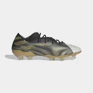 Adidas Nemeziz.1 Fg Mens Firm Ground Soccer Cleats Cloud White/Gold EH0555 NEW! - Picture 1 of 9