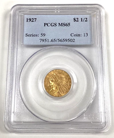 PCGS MS65 1927 $2.5 Indian Head Gold Quarter Eagle Cover