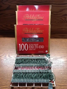 4 Sets Of Indoor/ Outdoor Christmas Lights 100 Light Strands (Working) - Picture 1 of 4