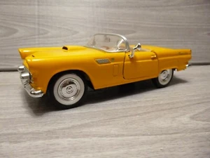 1956 FORD THUNDERBIRD Convertible Yellow 1/24 SCALE DIECAST #68015 - Picture 1 of 8