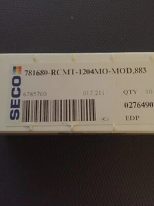 Seco - 10 x neue Hartmetall-Dreheinsätze 781680-RCMT-1204MO-MOD,883 - Bild 1 von 2