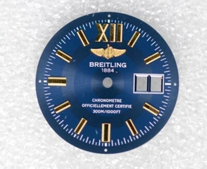 Breitling Cockpit Zifferblatt Dunkelblau 30,2 mm - Picture 1 of 2