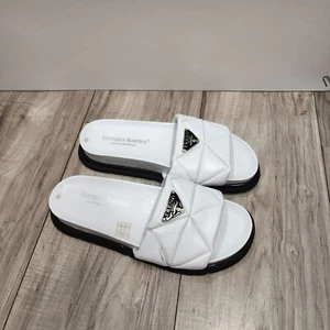 Bengzo Baldini Istanbul Platform Slipper White Woman's Size 40 - Picture 1 of 5