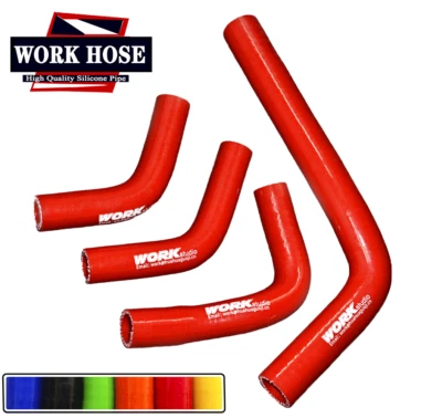 Manguera de silicona para radiador rojo compatible con Honda CRF250R CRF250X 2004-2017 2005 2006 2007 08 Foto 1 de 4