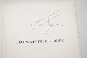 ECONOMIE POUR L'HOMME,THIERY-ENVOI AUTOGRAPHE,EX PRESSE - Picture 1 of 1