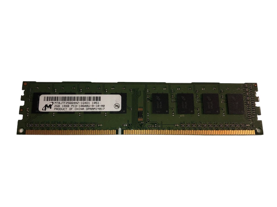 Memoria DDR3 MT8JTF25664AZ-1G4D1 Micron 2GB PC3-10600 DDR3-1333MHz CL9 240-Pin - Immagine 1 di 1