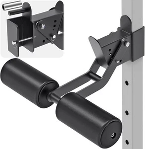 Hamstring Curl Attachment for Power Rack, Adjustable Leg Hold Down, Leather - Picture 1 of 48