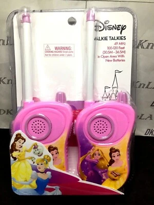 Walkie Talkies Rosa Disney Princesa Disney con Bella y Rapunzel - Totalmente Nuevo Foto 1 de 4