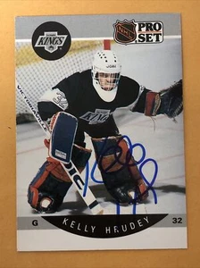 Kelly Hrudey Signed Los Angeles Kings Card - Picture 1 of 2