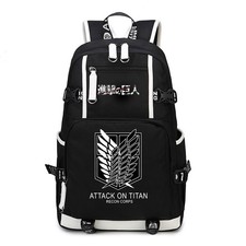 Anime Attack on Titan Student School Backpack Canvas Rucksack Schulranzen #04