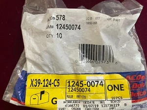 OEM # 12450074 GM General Motors AC DELCO OEM new DOME LAMP BULB 10 PIECES - Picture 1 of 2