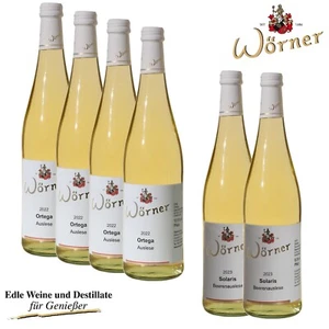 6 Fl. Ortega, Solaris Auslese + Beerenauslese süß -WEINGUT WÖRNER- Prädikatswein - Bild 1 von 9