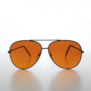 Black Teardrop Aviator with Orange Lens - Cruise - Picture 1 of 3