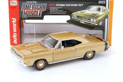 Auto 1:18 Mondo 1969 Dodge Coronet R/T Coupe 50 ANNI 426 HEMI Oro Metallico - Immagine 1 di 4