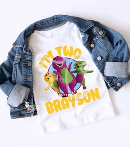 Barney Baby Bop BJ Birthday Shirt, Barney Birthday Shirts, Kids Birthday Ideas - Picture 1 of 1