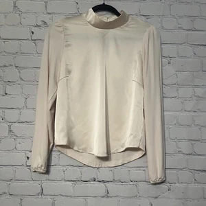 Heartloom Women's Top Mock Neck Long Puff Sleeve Pink Size X-Small NWT - Picture 1 of 7
