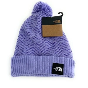 The North Face Youth Girl's Chevron Pom Sweet Lavender Pom Beanie Size OS - Picture 1 of 2