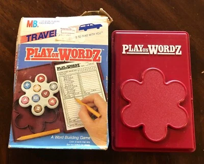 1986 Milton Bradley Play on Wordz Travel Game - Image 1 of 4