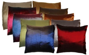 Faux Silk Cushion Covers 18"x18" or 16"x16" in Various Colours BSL/BTXZ - Picture 1 of 21