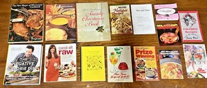 Vintage Cookbooks Grilling Desserts Soups Holiday Baking Health Diet Lot of 15 - Imagen 1 de 24