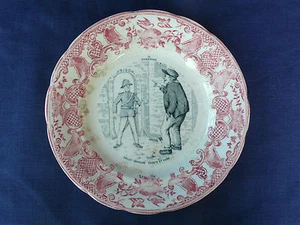 ANCIENNE ASSIETTE PORCELAINE OPAQUE DE GIEN "CHANSONS" N° 11 - Imagen 1 de 1