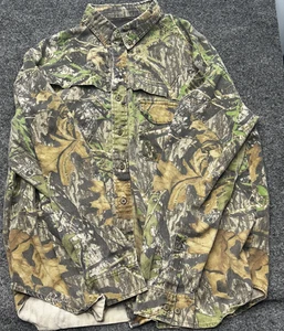 Vtg Field Staff Shirt Men’s XL Camo Mossy Oak Field Staff Hunting Button Down - Picture 1 of 6