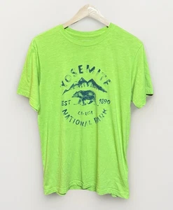 Camiseta Parque Nacional de Yosemite The North Face talla grande verde neón para hombre - Imagen 1 de 6