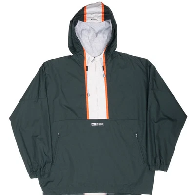 CHAQUETA CORTAVIENTOS JERSEY VERDE NIKE VINTAGE AÑOS 90 MUJER GRANDE Foto 1 de 4