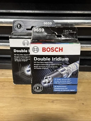 8 Pack Bosch 9659 Double Iridium Spark Plugs - Image 1 of 2