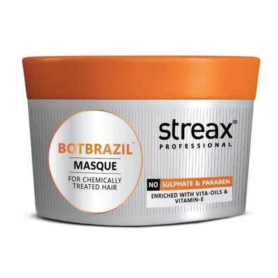 Streax Professional Botbrazil Masque for Chemically Treated Hair 200gm - Image 1 of 4