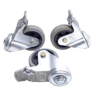 Lot of 3 Blickle LKRA-VPP 80K-FISG Swivel Casters, ø80mm x 25mm Wheel, Synthetic - Picture 1 of 7