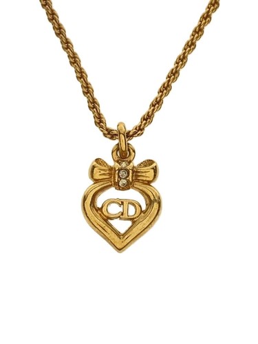 Collana Christian Dior motivo nastro strass colore pietra GLD top incluso donna