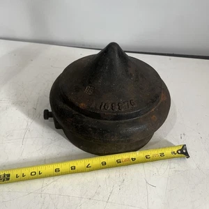 Vintage Cast Iron Railroad Signal Pole Finial cap Pinnacle  Railyard Train Top - Picture 1 of 16