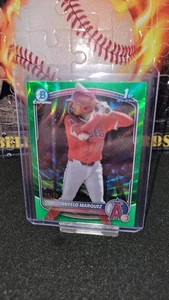 ANYELO MARQUEZ 2025 BOWMAN CHROME 1ST GREEN WAVE #/99 REFRACTOR ANGELS  - Bild 1 von 2