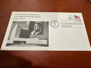 Envelope, postmarked, Dedication of Presidential JFK Kennedy Library 1979 - Picture 1 of 2