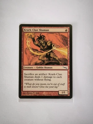 1 X Krak-Clan Shaman Goblin Commoncard Mirrodin ENGLISH MTG MINT CONDITION #2797 - Image 1 of 4