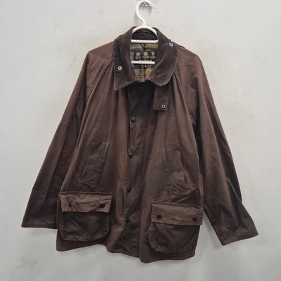 Casaco de chuva Barbour Bedale cera impermeável marrom country tartan tamanho XL - Imagem 1 de 4