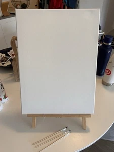 Easel Stand with Canvas - Picture 1 of 4