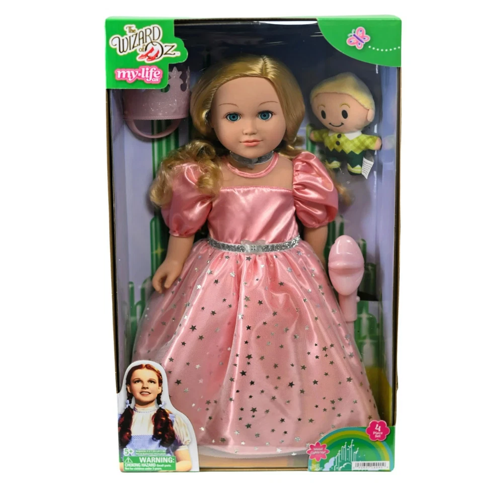 BRANDED 18" My Life As WIZARD OF OZ GLINDA THE GOOD WITCH Blonde Hair & Blue Eyes Doll