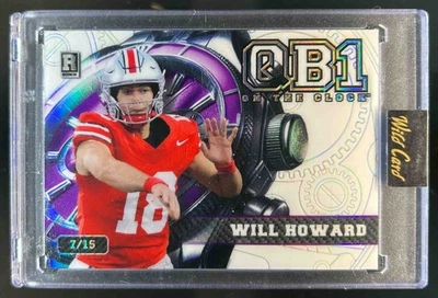 2024 Wild Card QB1 Will Howard White Rainbow Purple #7/15 Buckeyes - Image 1 of 2