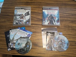 Lote Paquete Assassin's Creed Rogue Black Flag - PlayStation 3 PS3 Completo En Caja Original - Imagen 1 de 5